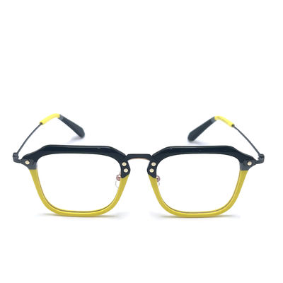 Bon prix BD124 Cadre personnalisé Couleur Acétate Cadres métalliques de 142 mm de longueur de temple en ligne