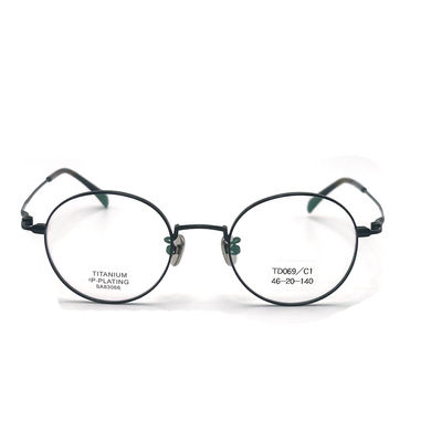 Bon prix TD069 Cadre en titane léger pour lunettes rondes en matériau supérieur en ligne