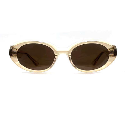 Bon prix Lentilles de soleil à l'état d'acétate, à la mode, de forme ovale et à l'état classique, modèle AS075, fabrication de lunettes OEM/ODM en ligne
