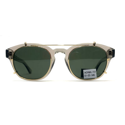 ACP001 Stylish Acetate Frame Lunettes de soleil de 146 mm Temple 100% Protection UV