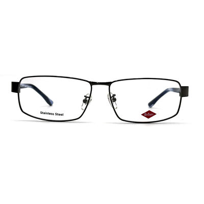 Bon prix FM7100 en acier inoxydable cadre optique métallique rectangulaire unisexe avec largeur de lentille de 60 mm en ligne