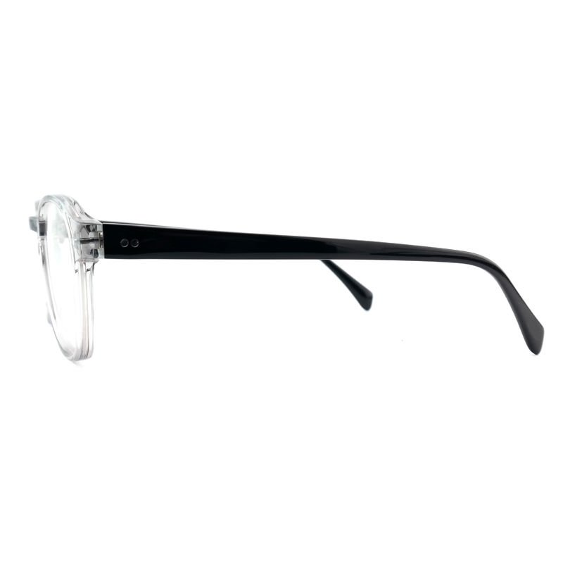 FP2616 Cadre optique en acétate à la mode Unisexe Full Rim Ronde Couleur personnalisée