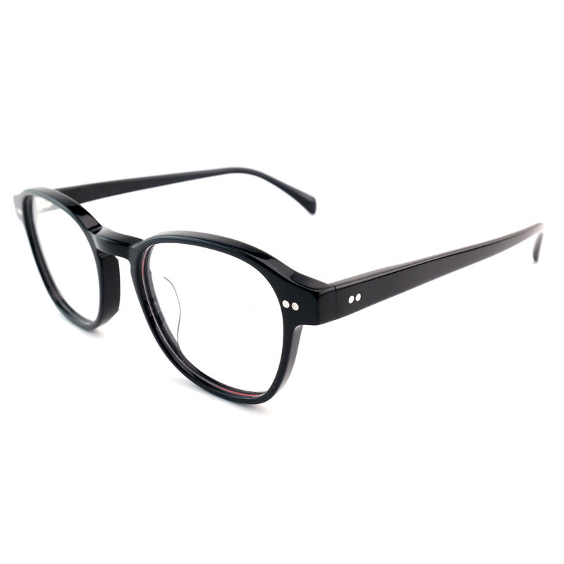 FP2616 Cadre optique en acétate à la mode Unisexe Full Rim Ronde Couleur personnalisée