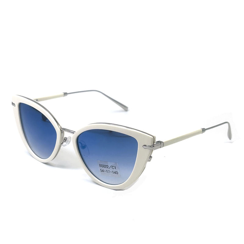 L'acétate de métal de qualité supérieure lunettes de soleil mode lunettes de soleil papillon modèle BS022,OEM & ODM