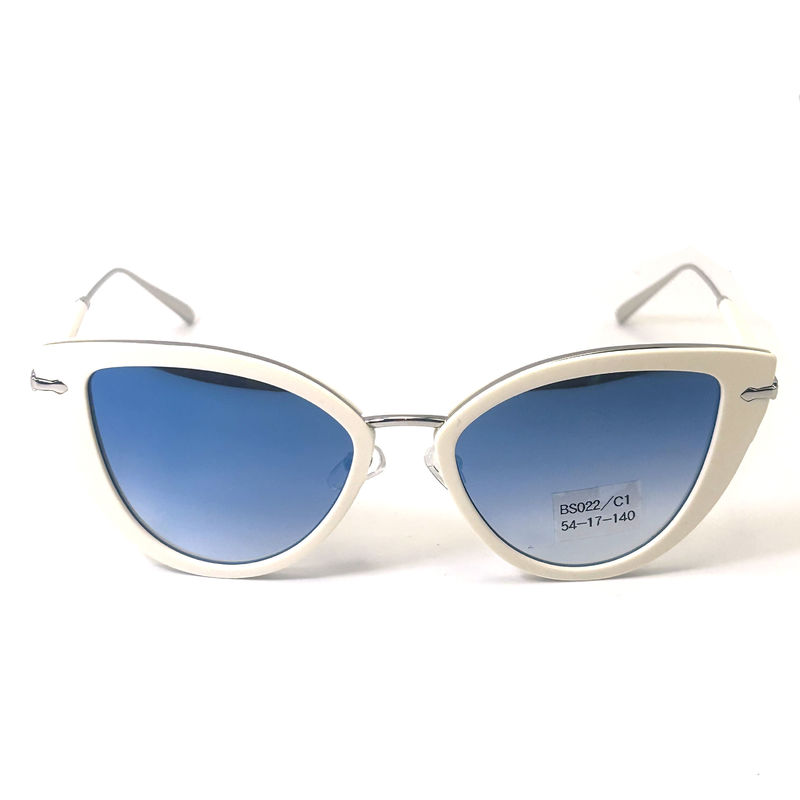 L'acétate de métal de qualité supérieure lunettes de soleil mode lunettes de soleil papillon modèle BS022,OEM & ODM