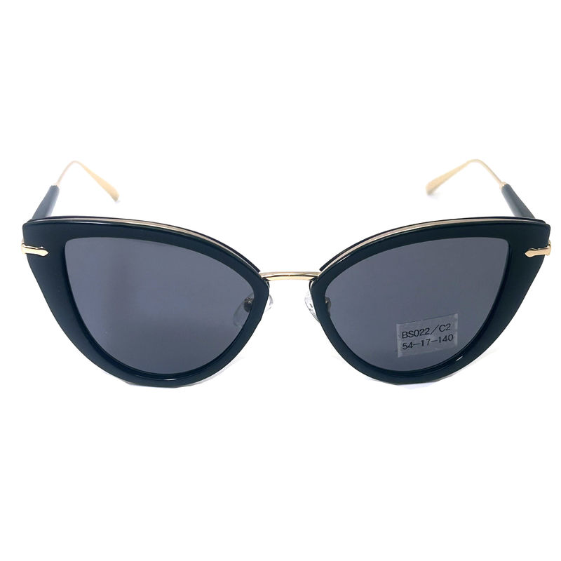 L'acétate de métal de qualité supérieure lunettes de soleil mode lunettes de soleil papillon modèle BS022,OEM & ODM