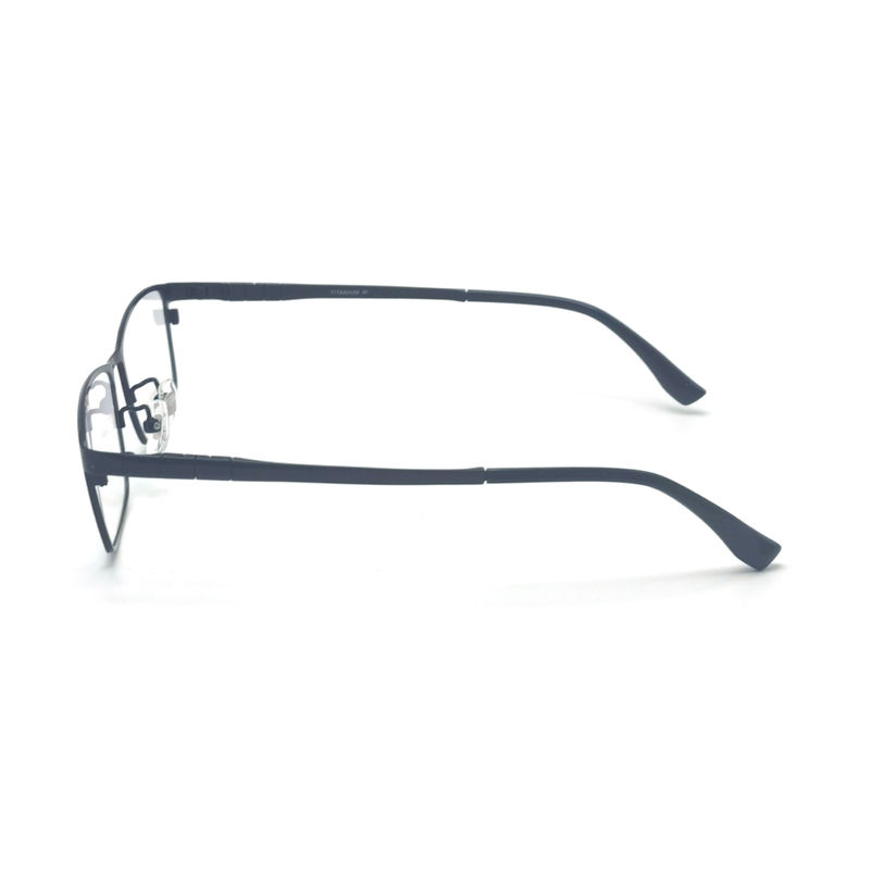 TD061 Elegant cadre en titane pour lunettes avec forme oculaire sans cadre et conception rectangulaire