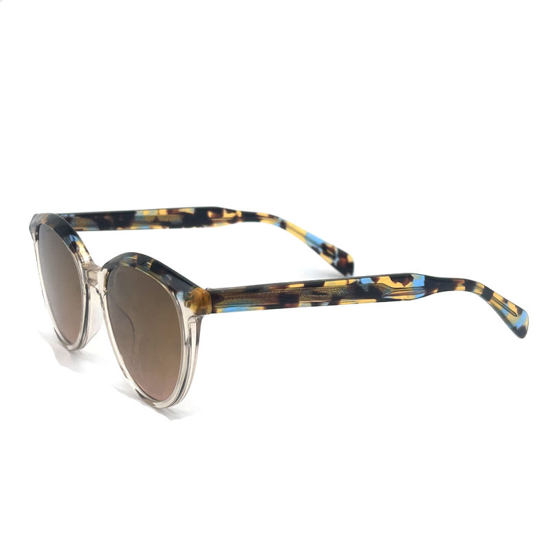 AS065 Lunettes de soleil à cadre en acétate avec matériau de lentille CR 39 pour une protection UV à la mode
