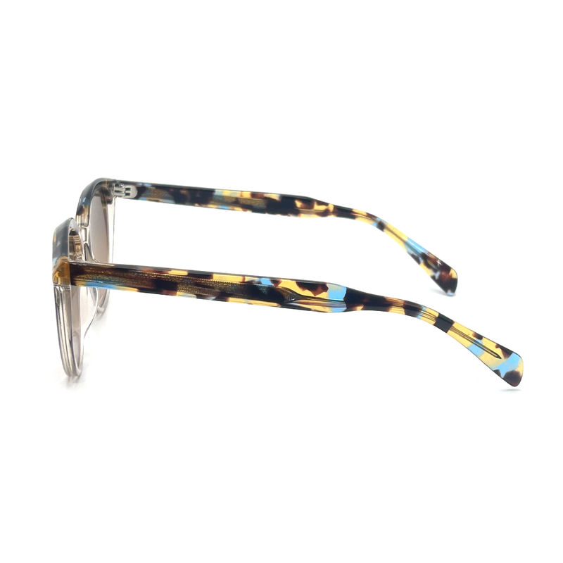 AS065 Lunettes de soleil à cadre en acétate avec matériau de lentille CR 39 pour une protection UV à la mode