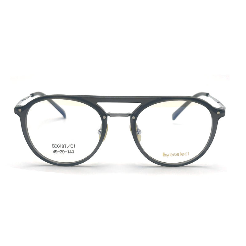 BD018T Cadres métalliques personnalisés en acétate de style vintage avec des couleurs personnalisables
