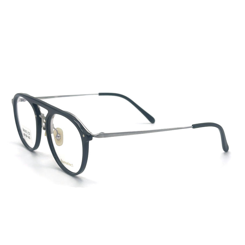 BD018T Cadres métalliques personnalisés en acétate de style vintage avec des couleurs personnalisables