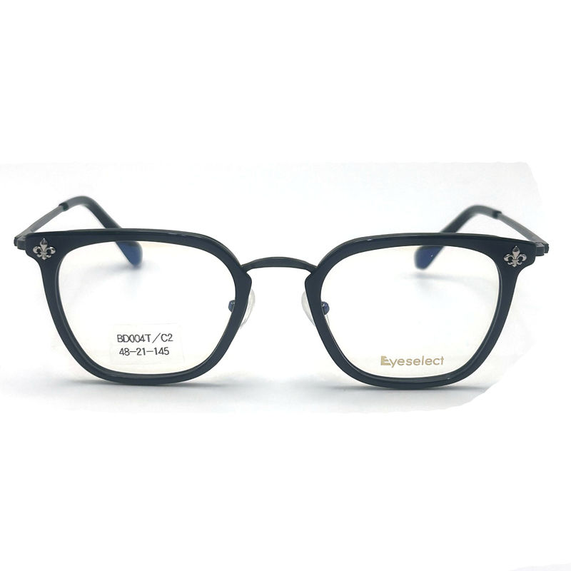 BD004T Cadres métalliques en acétate de style vintage pour hommes - lunettes à la mode