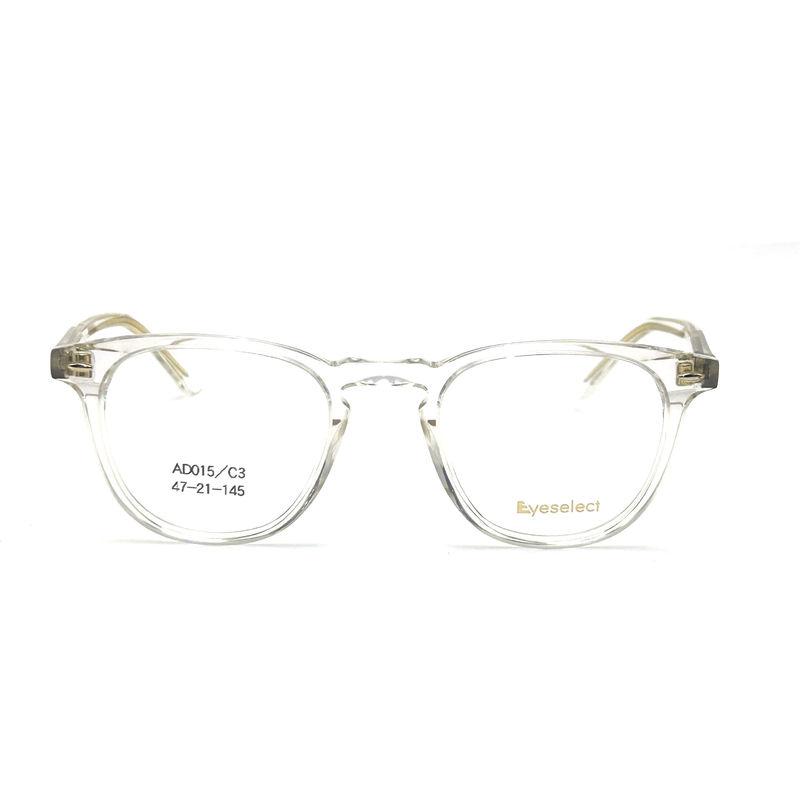 AD015 Cadre optique en acétate rond avec des caractéristiques personnalisées pour les looks avant-gardistes