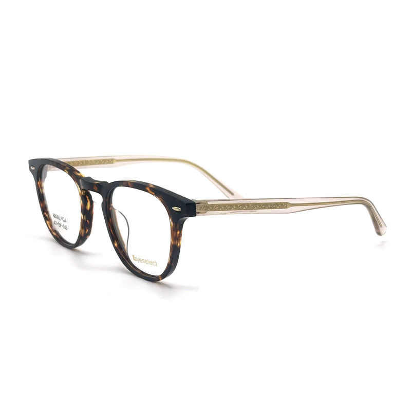 AD015 Cadre optique en acétate rond avec des caractéristiques personnalisées pour les looks avant-gardistes