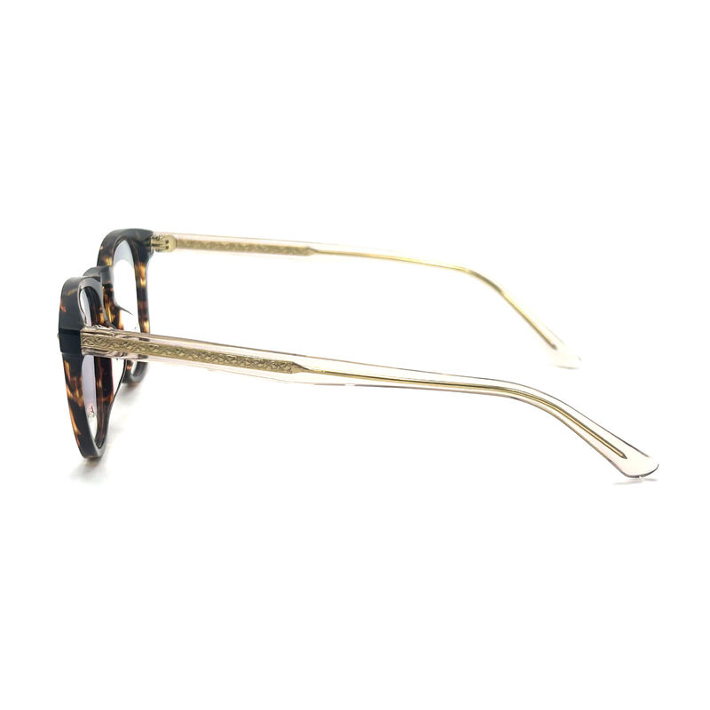 AD015 Cadre optique en acétate rond avec des caractéristiques personnalisées pour les looks avant-gardistes