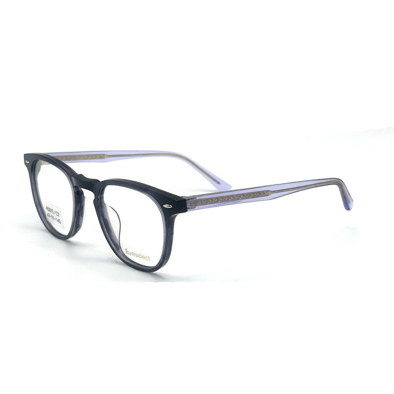 AD015 Cadre optique en acétate rond avec des caractéristiques personnalisées pour les looks avant-gardistes