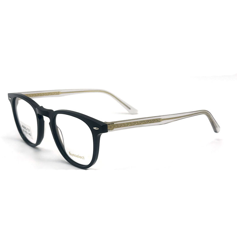 AD015 Cadre optique en acétate rond avec des caractéristiques personnalisées pour les looks avant-gardistes
