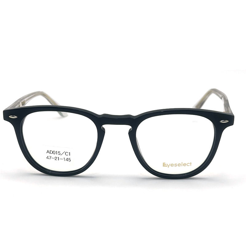 AD015 Cadre optique en acétate rond avec des caractéristiques personnalisées pour les looks avant-gardistes
