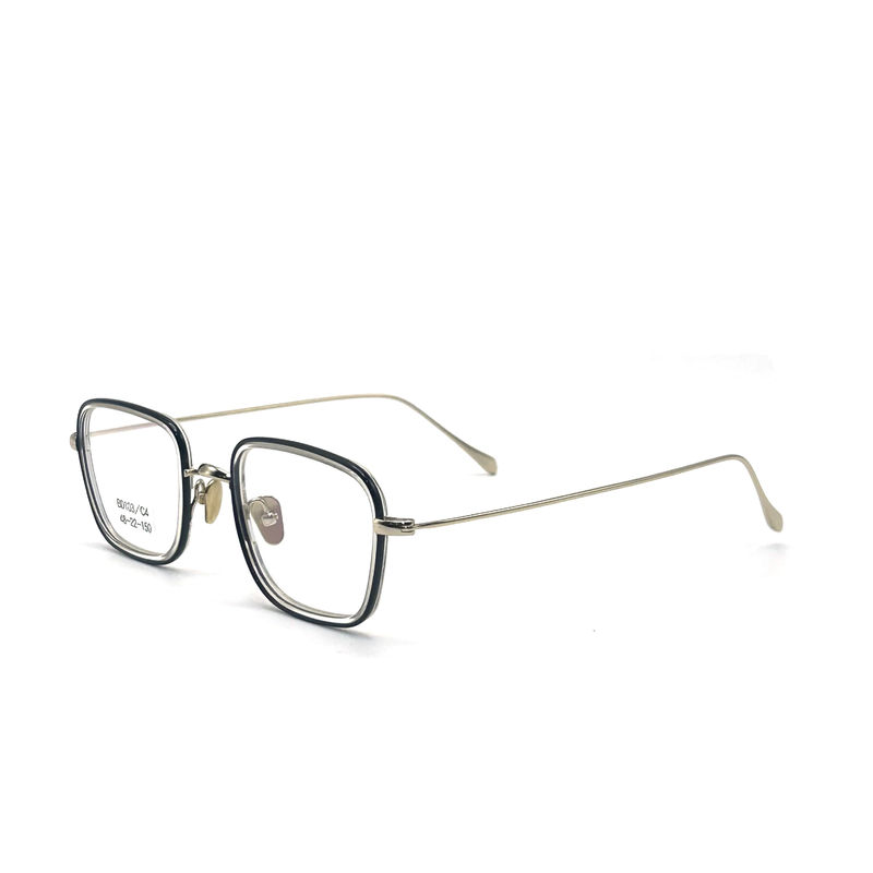 BD103 Cadre personnalisé Couleur Cadres métalliques d'acétate carré - Qualité supérieure