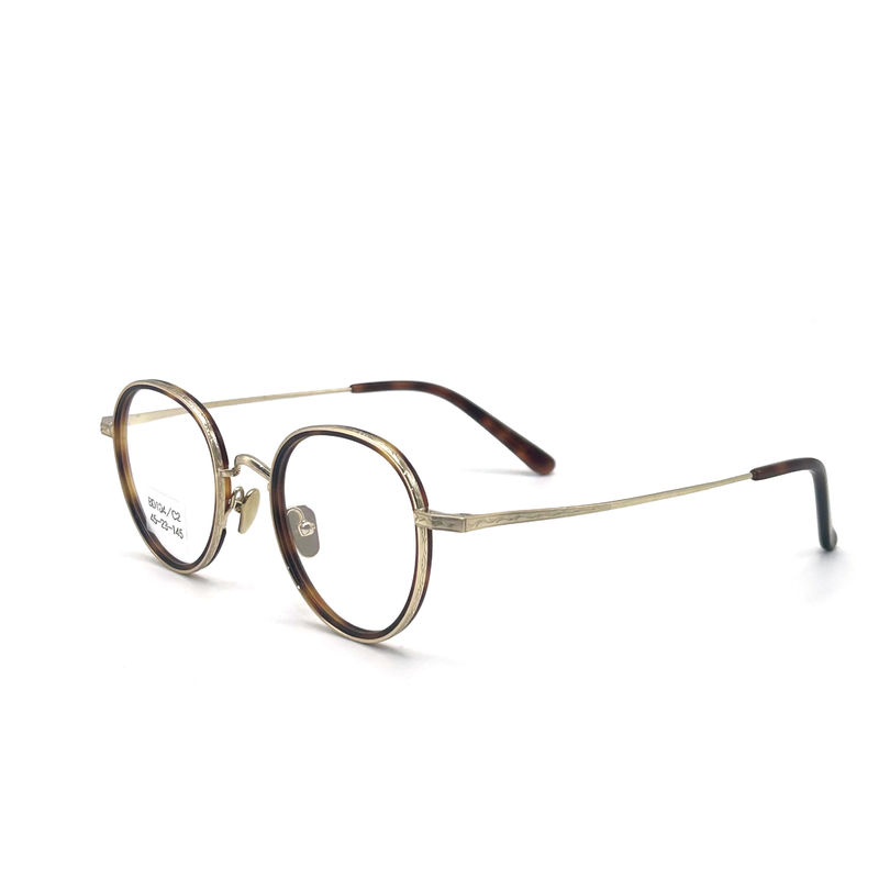 BD104 Cadres métalliques en acétate de style vintage à cadre complet