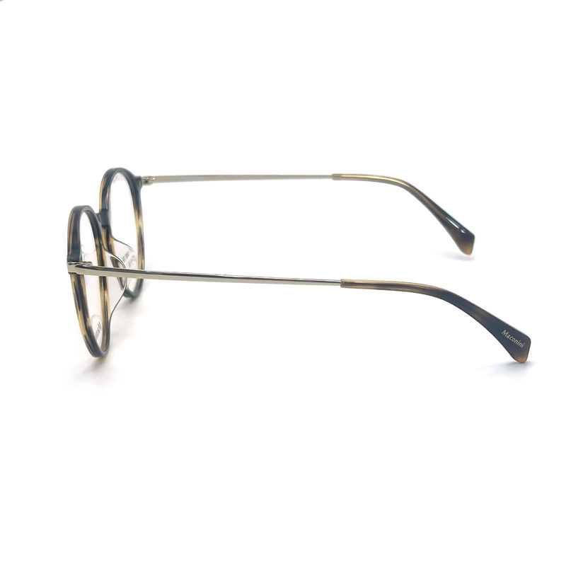 OPT SUN001 Cadre optique en acétate avec tempes à haute élasticité style rond tendance Look à la mode