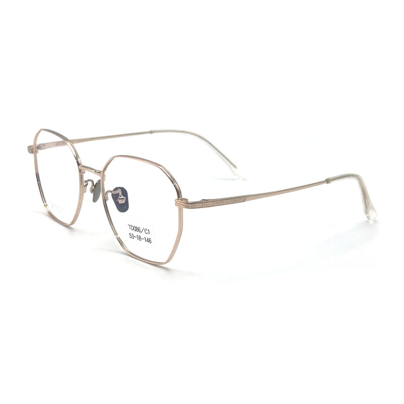 Cadres optiques en titane TD086 avec revêtement antireflet et charnières flexibles - parfaits pour un usage quotidien
