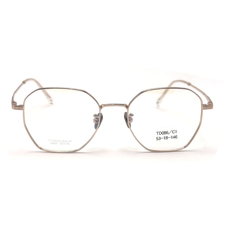 Cadres optiques en titane TD086 avec revêtement antireflet et charnières flexibles - parfaits pour un usage quotidien