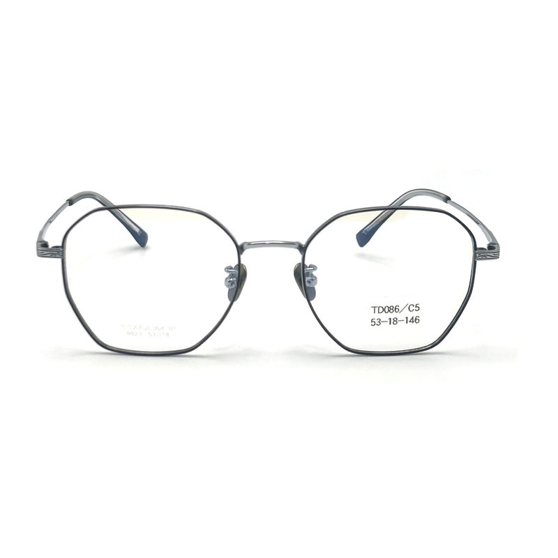 Cadres optiques en titane TD086 avec revêtement antireflet et charnières flexibles - parfaits pour un usage quotidien