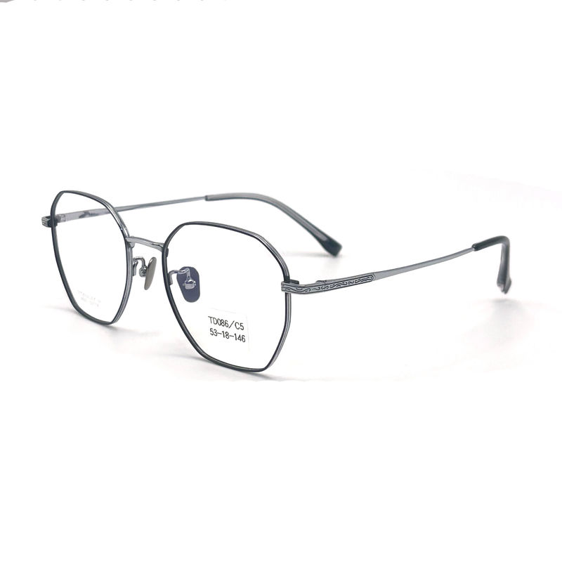 Cadres optiques en titane TD086 avec revêtement antireflet et charnières flexibles - parfaits pour un usage quotidien