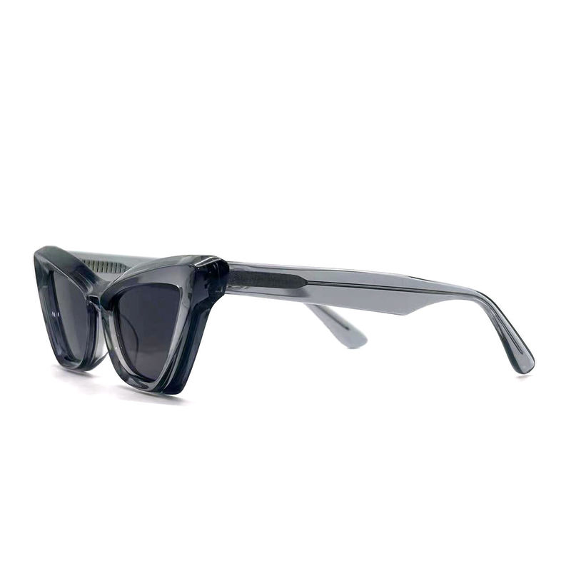 Acétate feuille papillon forme des yeux Acétate cadre lunettes de soleil-modèle AS076, sur mesure / OEM Fabrique de lunettes de soleil