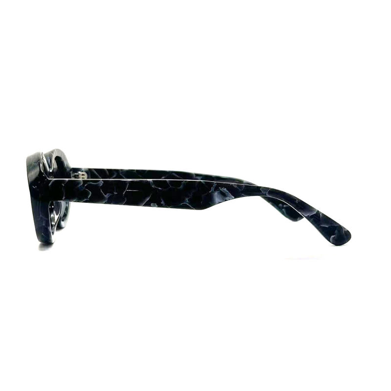 Lentilles de soleil à l'état d'acétate, à la mode, de forme ovale et à l'état classique, modèle AS075, fabrication de lunettes OEM/ODM