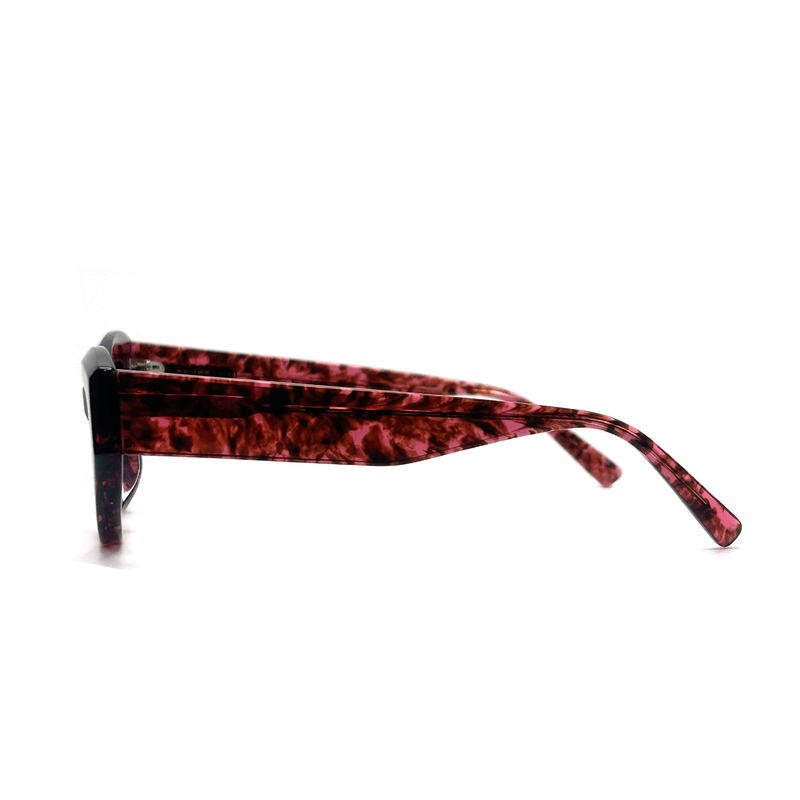 AS073 Lunettes de soleil à cadre en acétate pour femmes avec matériau de lentille CR 39 et style élégant