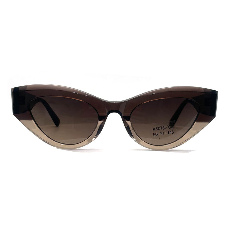 AS073 Lunettes de soleil à cadre en acétate pour femmes avec matériau de lentille CR 39 et style élégant