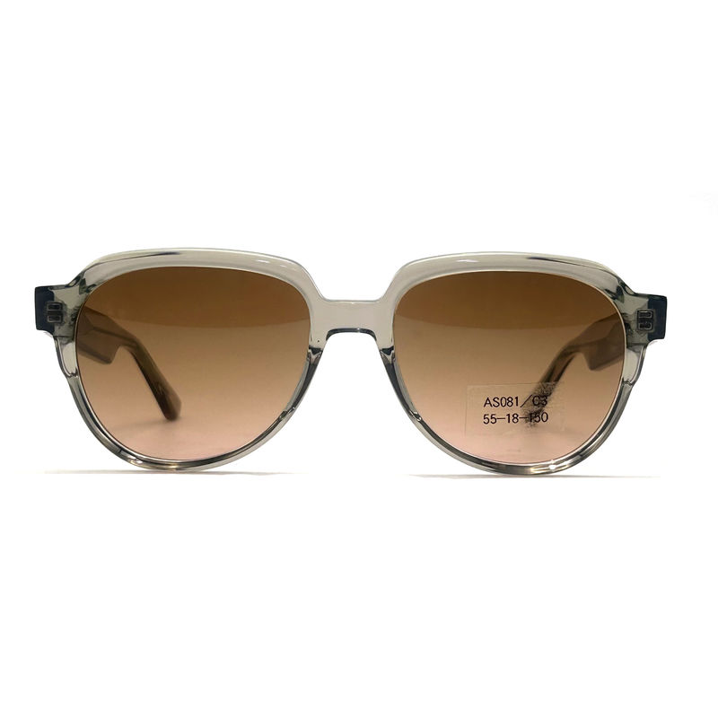AS081 CR 39 Matériau de lentille Acétate cadre lunettes de soleil pour pilotes et forme des yeux