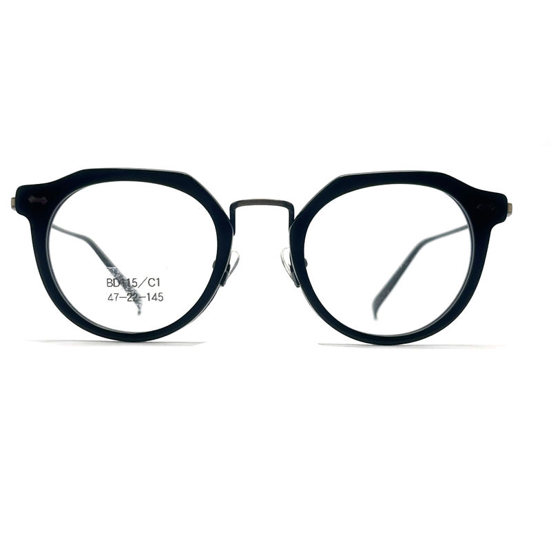 BD115 Couleur personnalisée Cadres métalliques d'acétate carrés - Design carré Couleurs vibrantes
