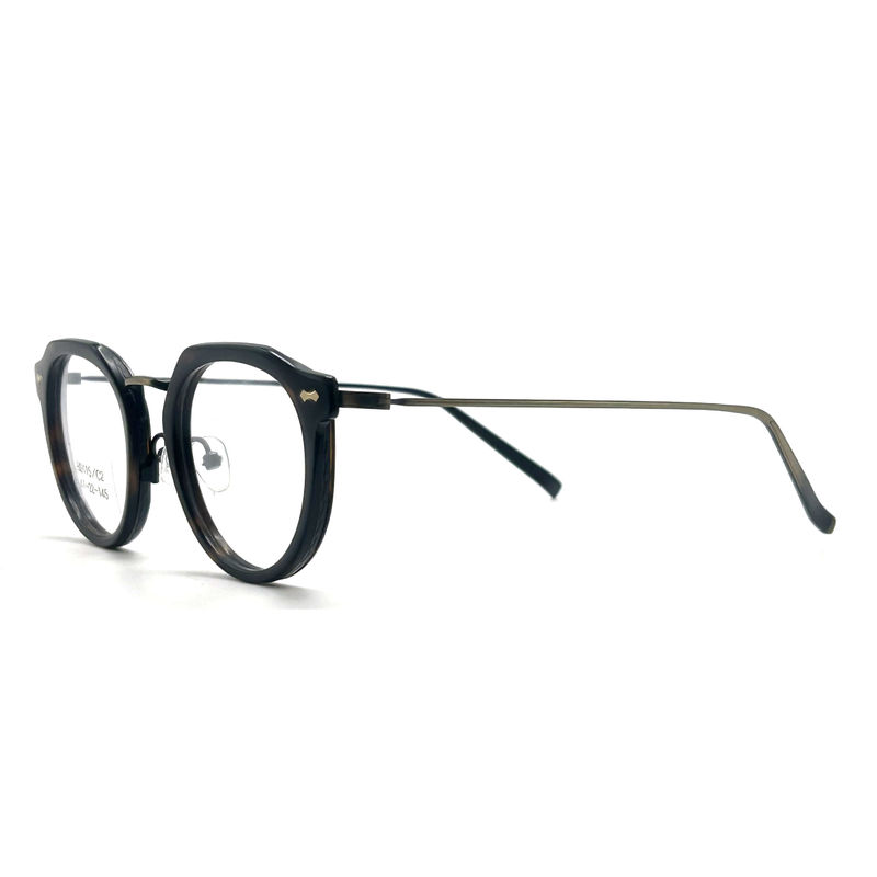 BD115 Couleur personnalisée Cadres métalliques d'acétate carrés - Design carré Couleurs vibrantes