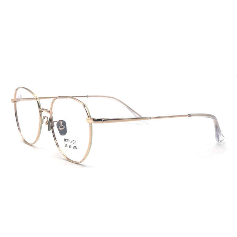 MD111 Cadres optiques métalliques en acier inoxydable Taille du cadre durable 53-17-145