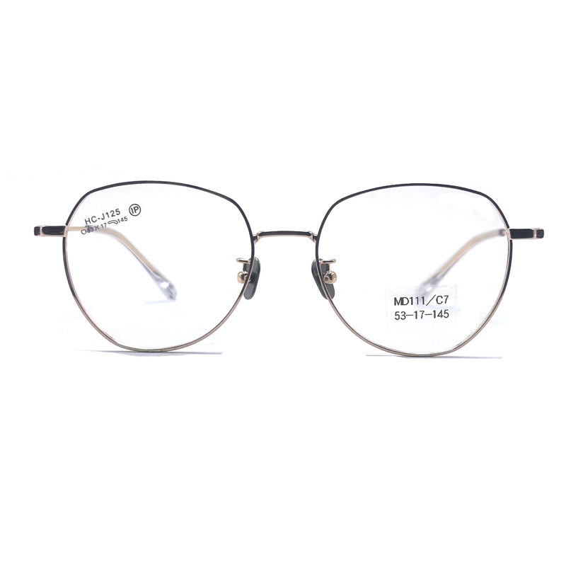 MD111 Cadres optiques métalliques en acier inoxydable Taille du cadre durable 53-17-145