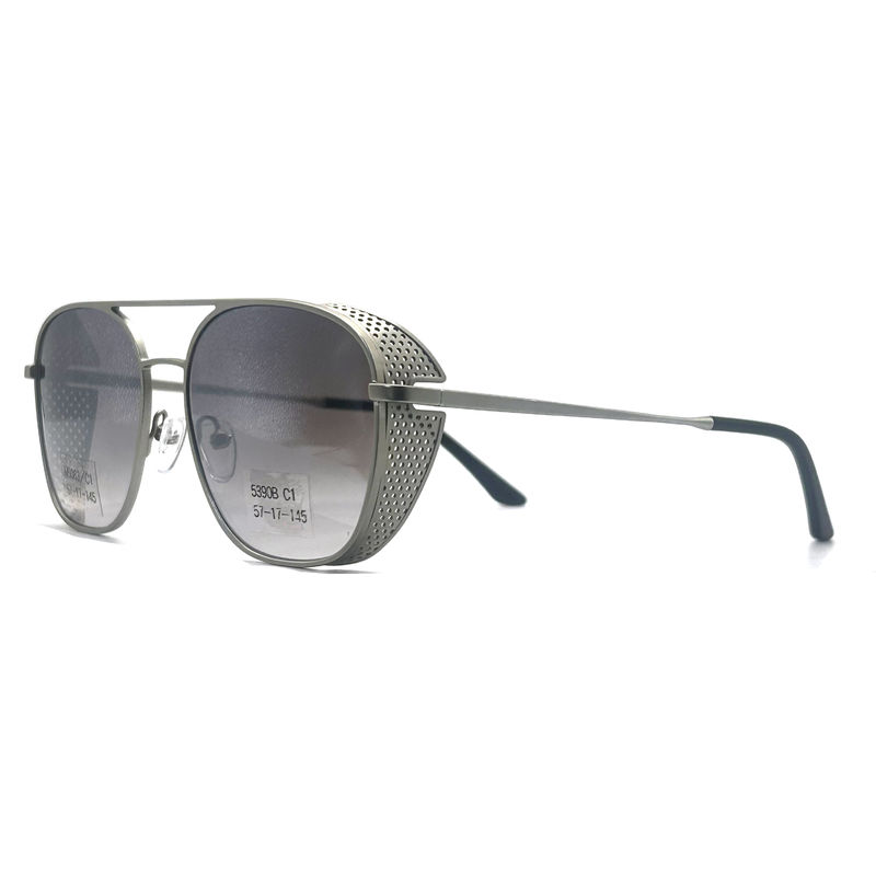 MS083 Cadres optiques métalliques pour hommes avec longueur de temple de 145 mm en acier inoxydable