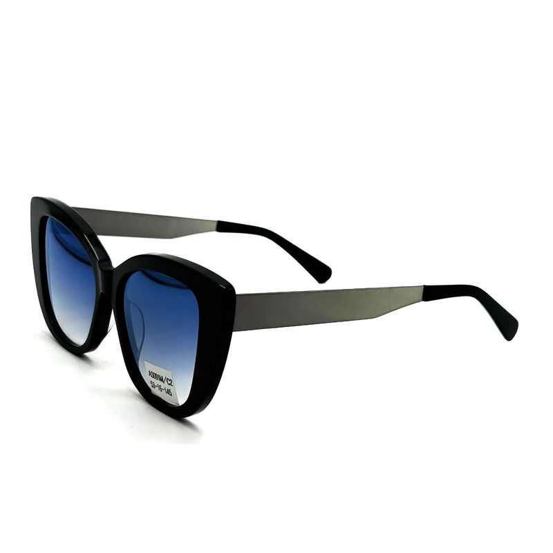 AS091M Classic Femmes Acétate cadre lunettes de soleil avec CR 39 Lentille 100% Protection UV 145mm Templère longueur