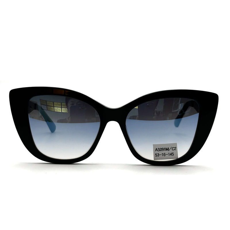 AS091M Classic Femmes Acétate cadre lunettes de soleil avec CR 39 Lentille 100% Protection UV 145mm Templère longueur
