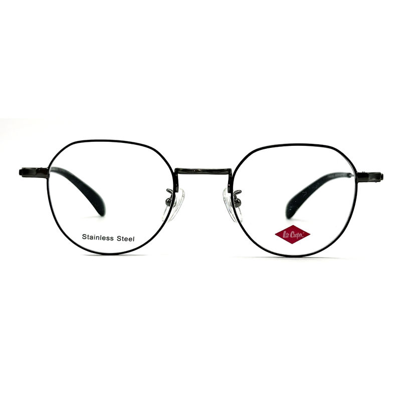 FM3222 Unisexe carré en acier inoxydable cadre métallique optique Taille 46-21-142