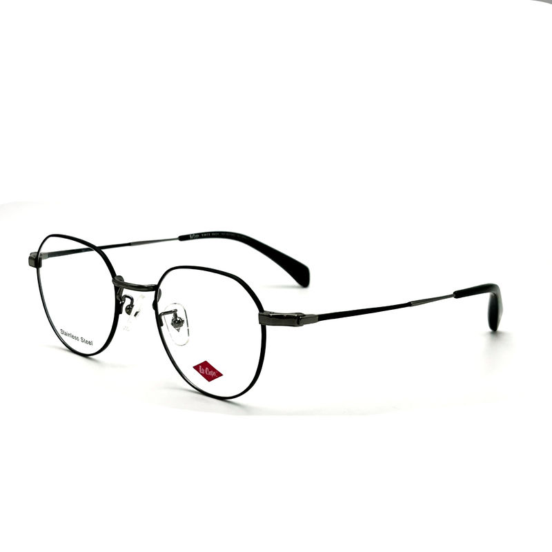 FM3222 Unisexe carré en acier inoxydable cadre métallique optique Taille 46-21-142