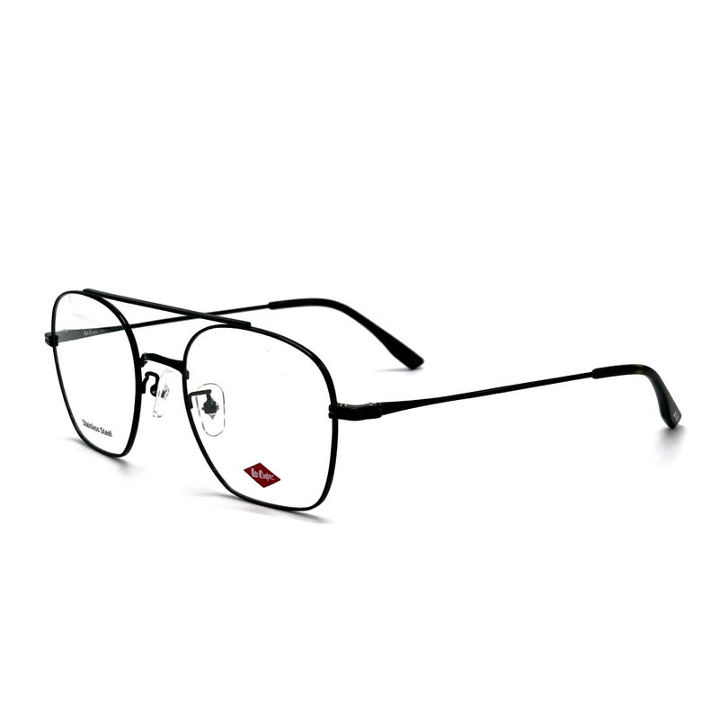 FM7112 Cadre métallique optique unisexe carré en acier inoxydable Taille 53-20-145