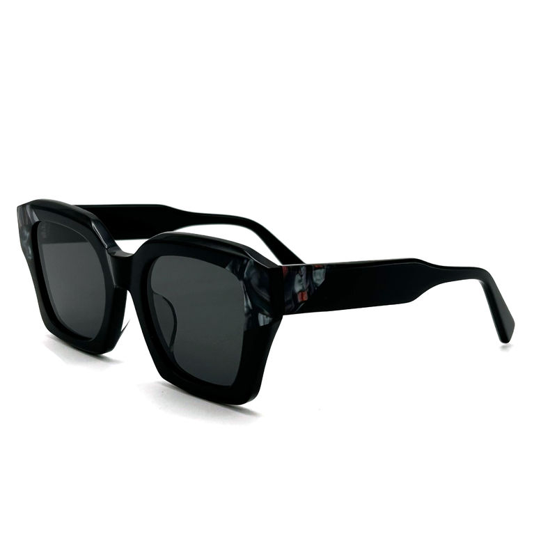 AS097 lunettes de soleil à cadre en acétate avec lentilles CR 39 L'aspect des yeux des femmes Lunettes de soleil protégées UV