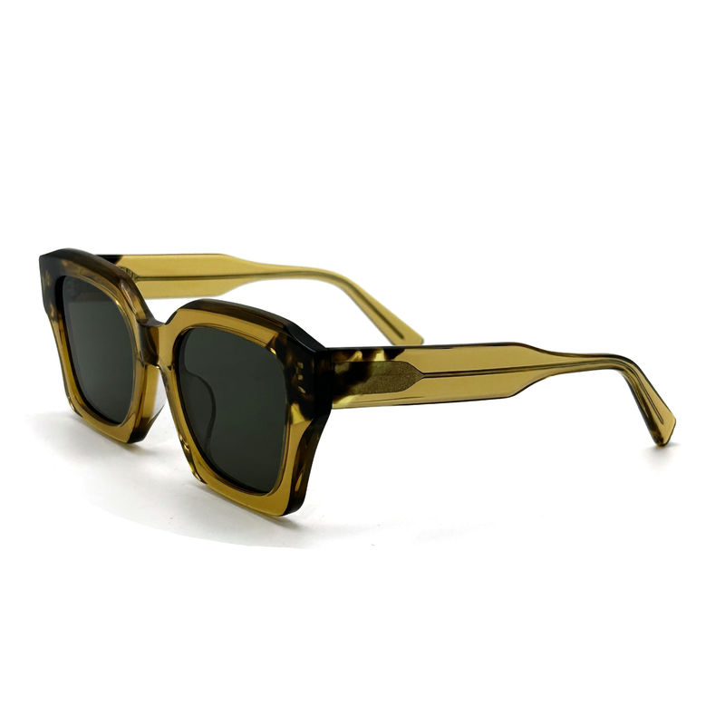 AS097 lunettes de soleil à cadre en acétate avec lentilles CR 39 L'aspect des yeux des femmes Lunettes de soleil protégées UV