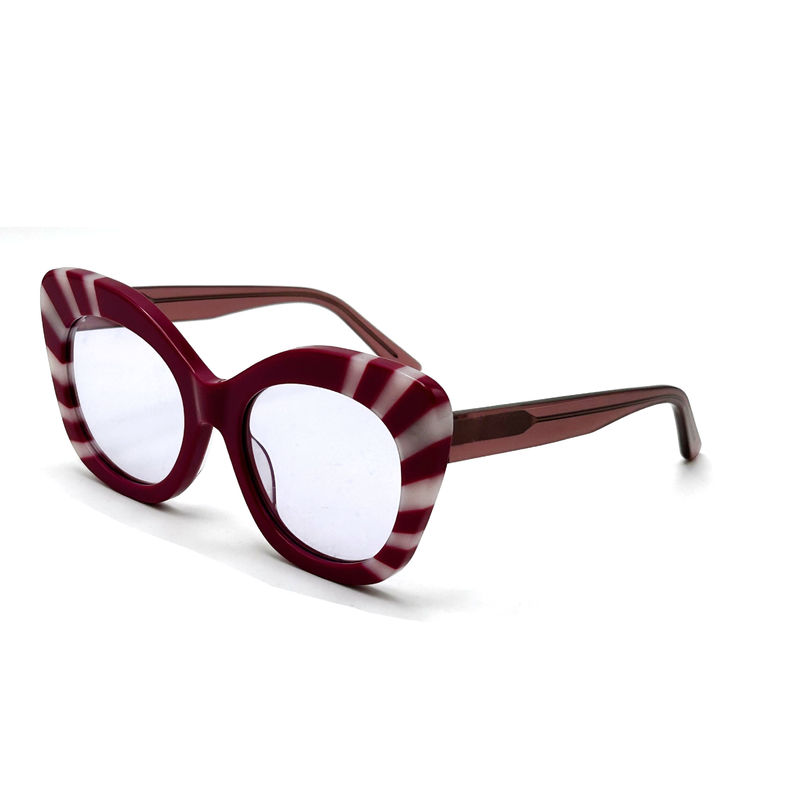 Les lunettes de soleil à l'acétate de forme carrée pour femmes 100% protection UV-modèle AS104,Fabrique OEM de lunettes de soleil