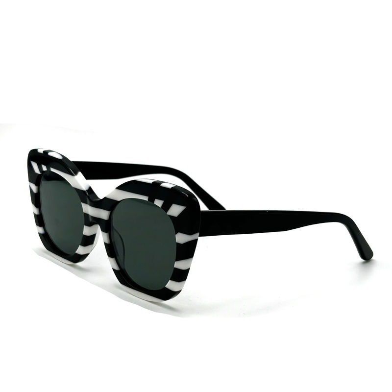 Les lunettes de soleil à l'acétate de forme carrée pour femmes 100% protection UV-modèle AS104,Fabrique OEM de lunettes de soleil