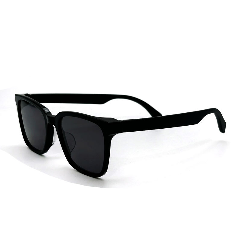 AS110 Lunettes de soleil unisexes carrées avec cadre en acétate 100% protection UV et lentille CR 39