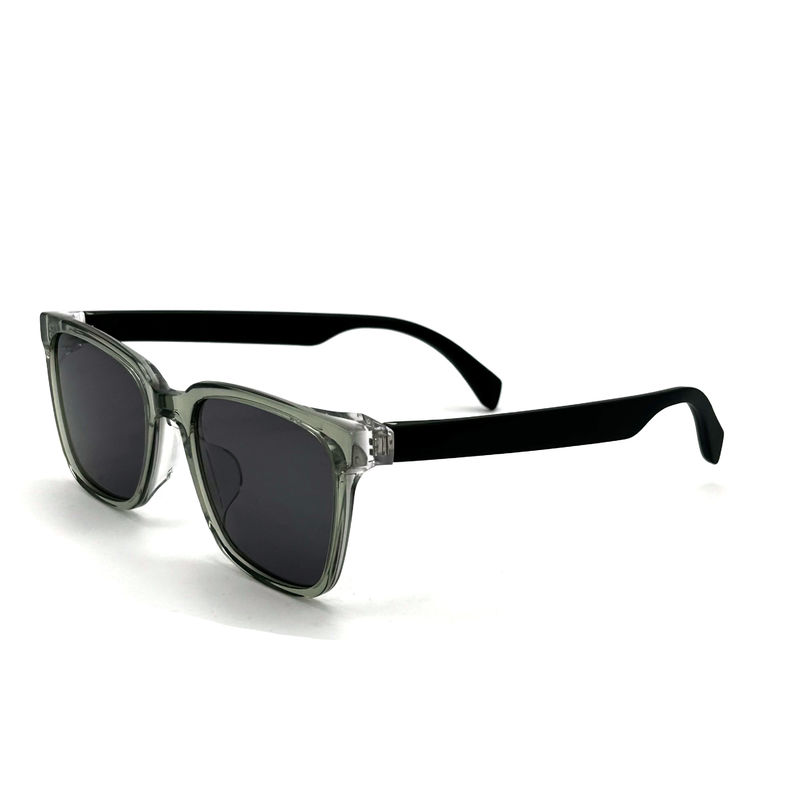 AS110 Lunettes de soleil unisexes carrées avec cadre en acétate 100% protection UV et lentille CR 39